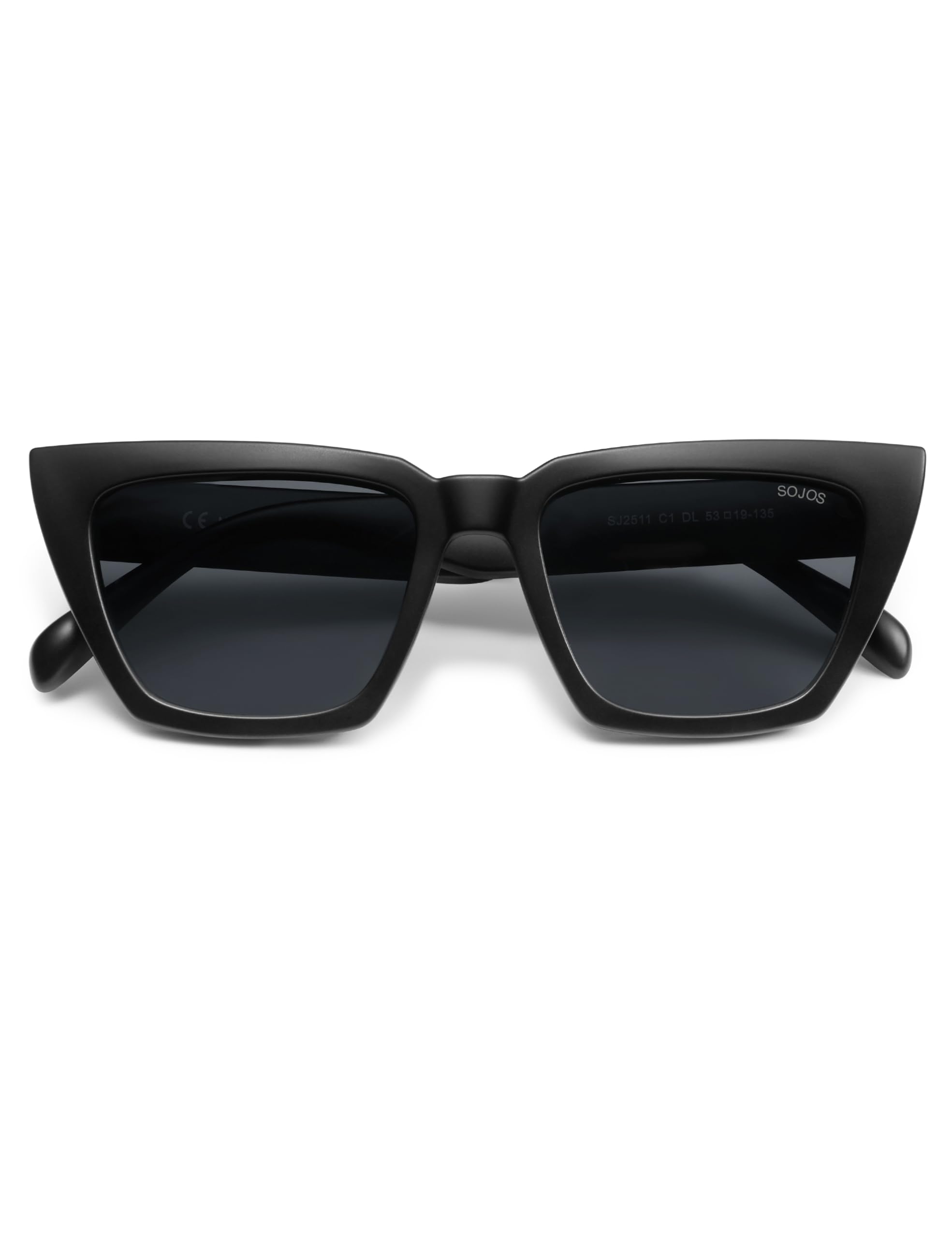 SOJOS Cat-Eye Sunglasses Recycled Fishing Net Frame Eco-Friendly UV400 Polarized Lenses,Atlantic Ocean - Image 3