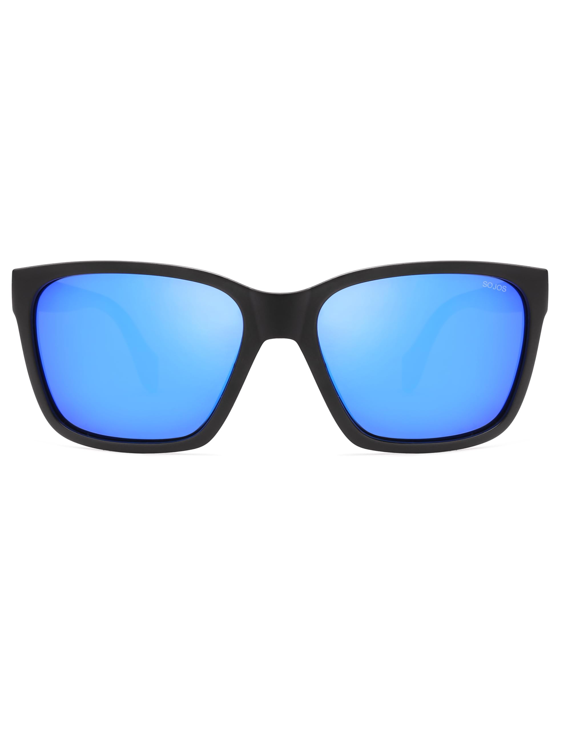 SOJOS Ocean Collection Polarized Sunglasses Men Square Recycled Fishing Net frame Eco-Friendly UV400 Shades, Pacific Ocean - Image 3