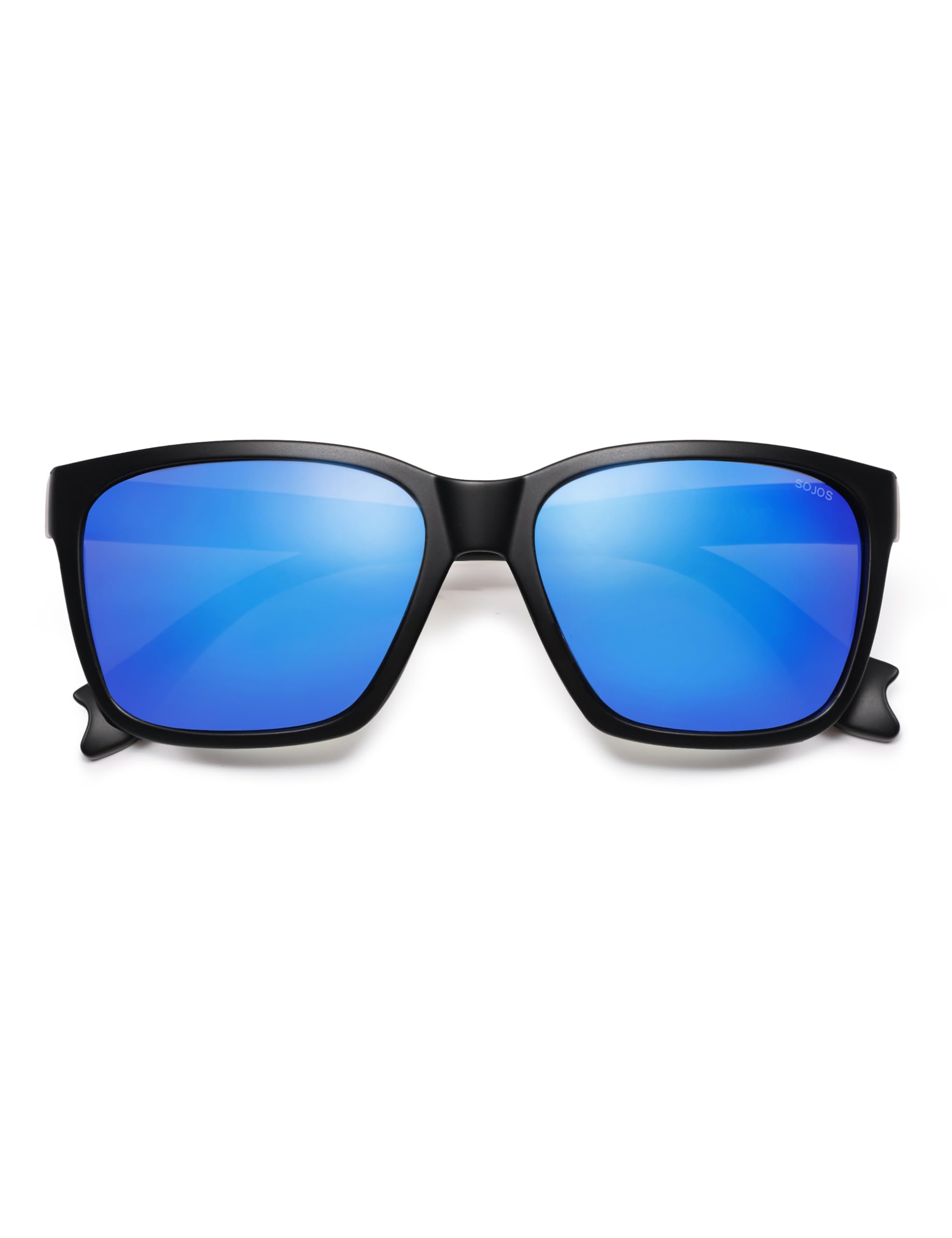 SOJOS Ocean Collection Polarized Sunglasses Men Square Recycled Fishing Net frame Eco-Friendly UV400 Shades, Pacific Ocean - Image 7