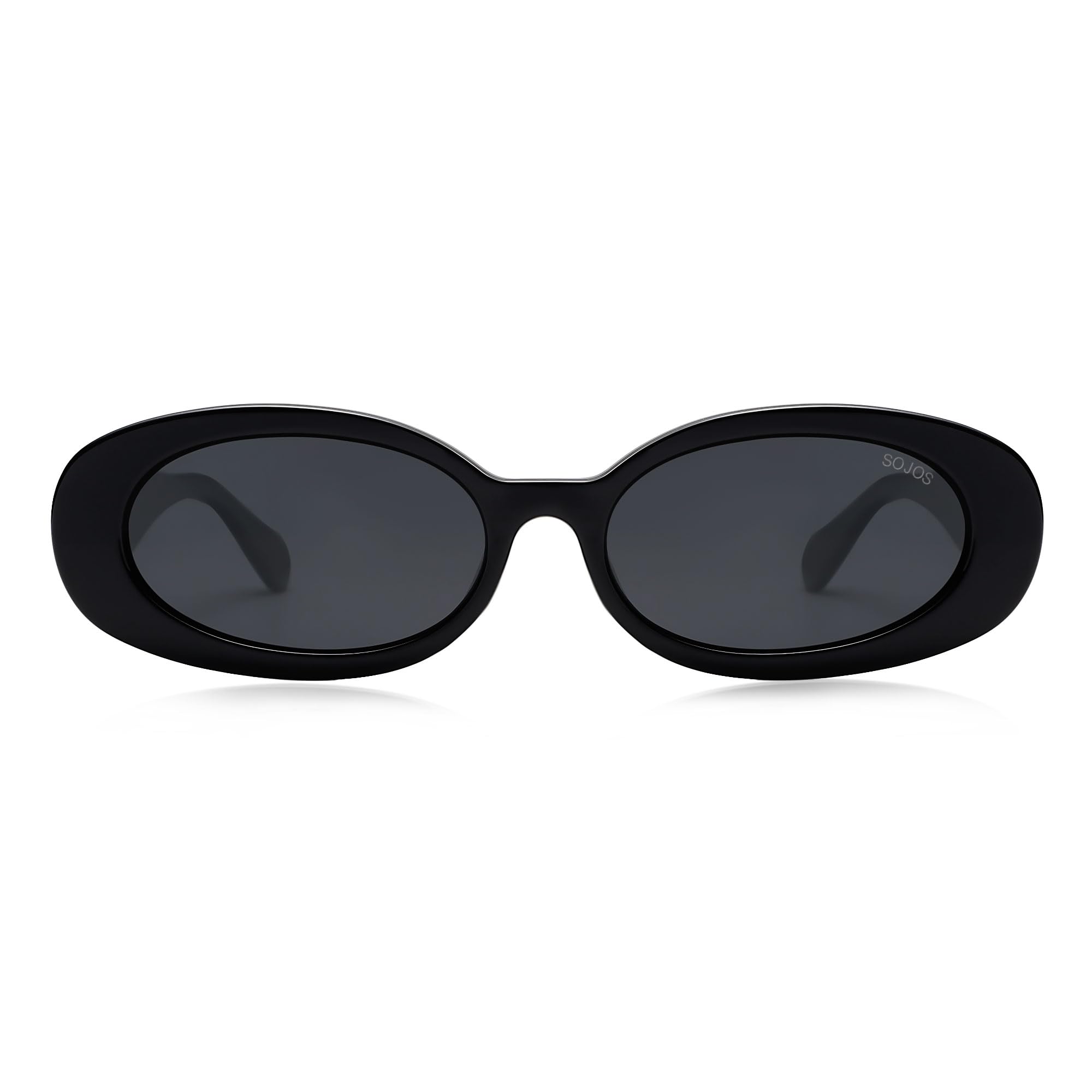 SOJOS Ocean Collection Retro Oval Polarized Sunglasses for Women Men Vintage Recycled Plastic Frame Eco-Friendly, Sunlight - Image 3