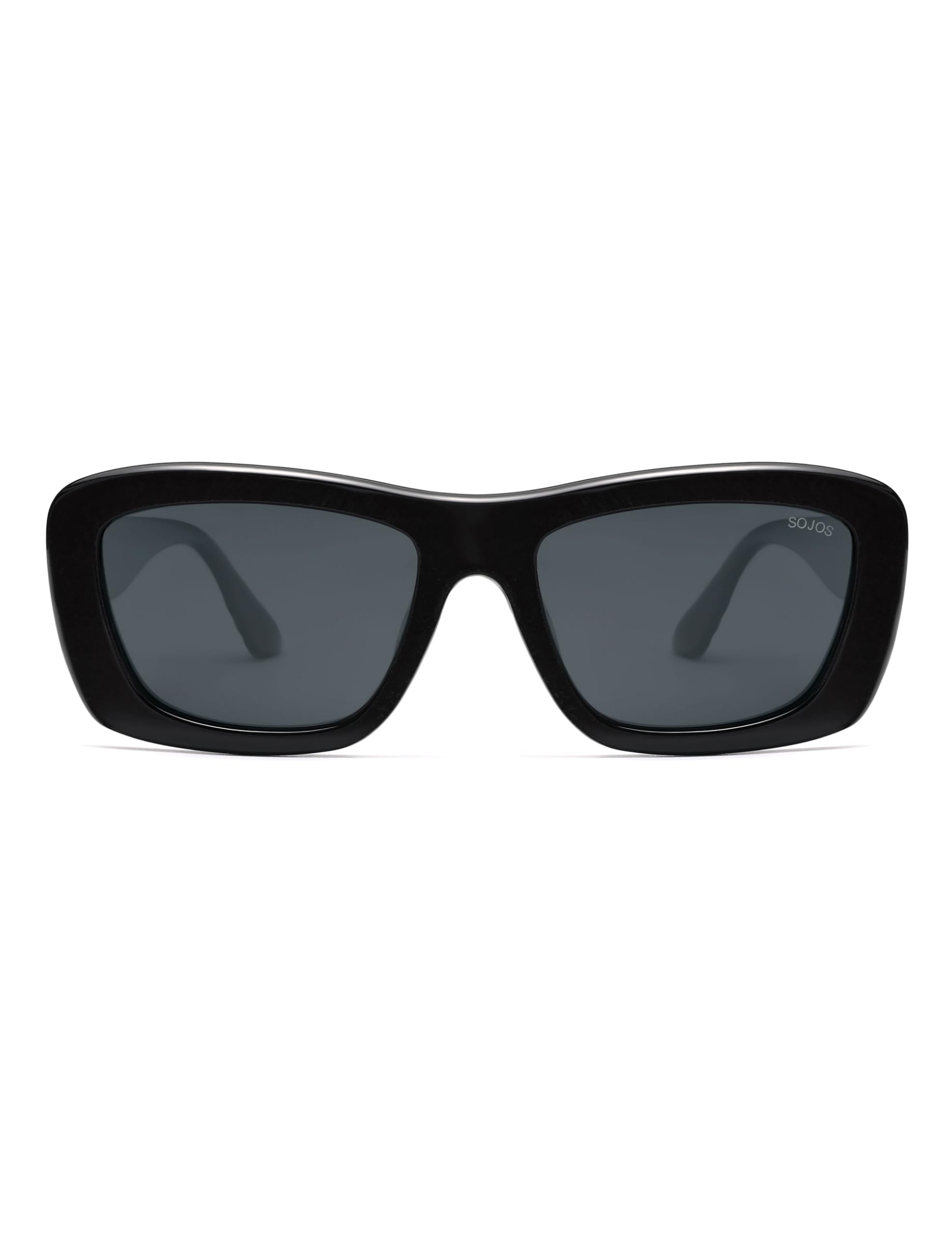 SOJOS Ocean Collection Sunglasses Womens Trendy Polarized Square,Eco-Friendly Recycled Sun Glasses,Rectangle Shades,Moonbeam - Image 3