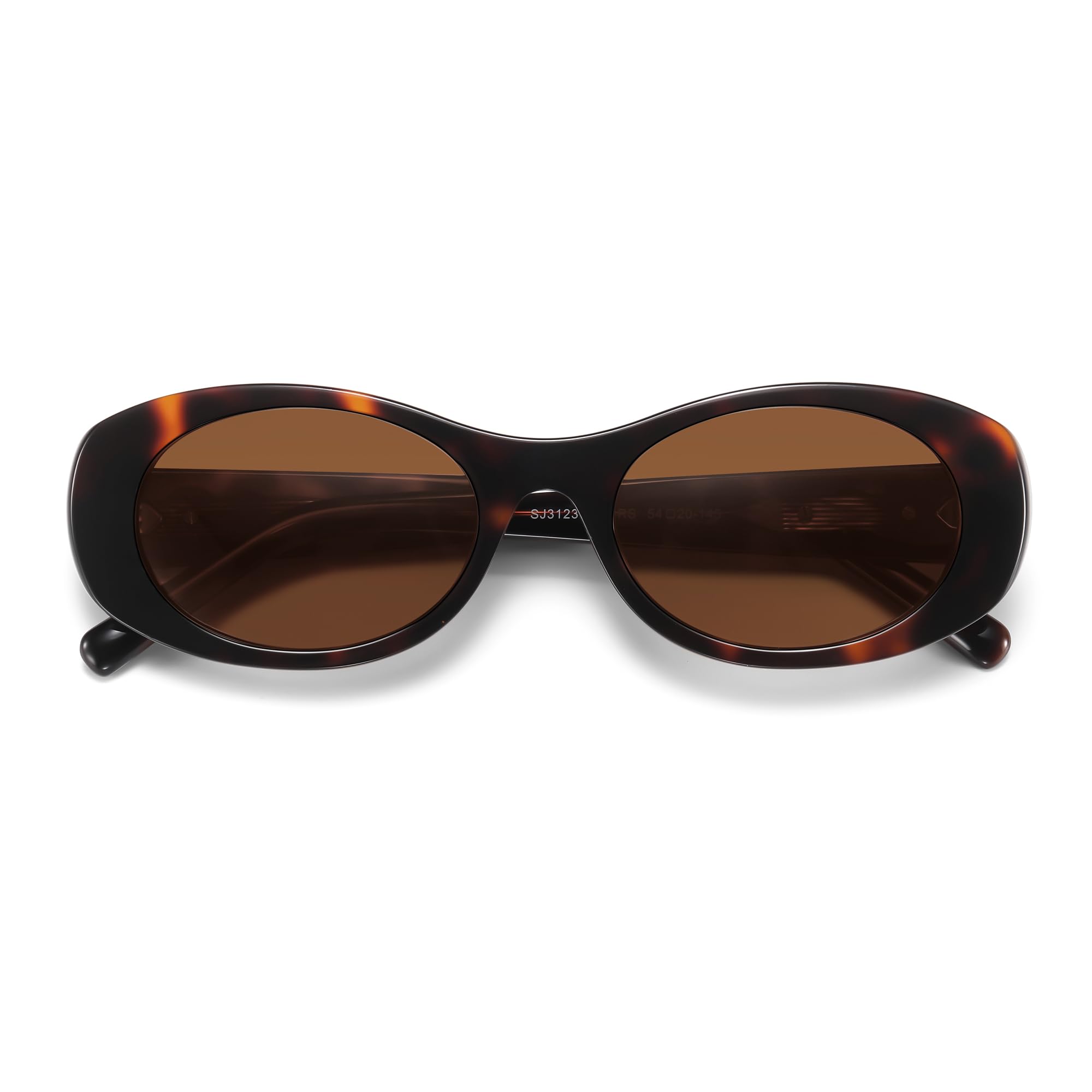 SOJOS Oval Polarized Sunglasses for Women Men Acetate Frame UV Protective Shades SJ3123 - Image 6