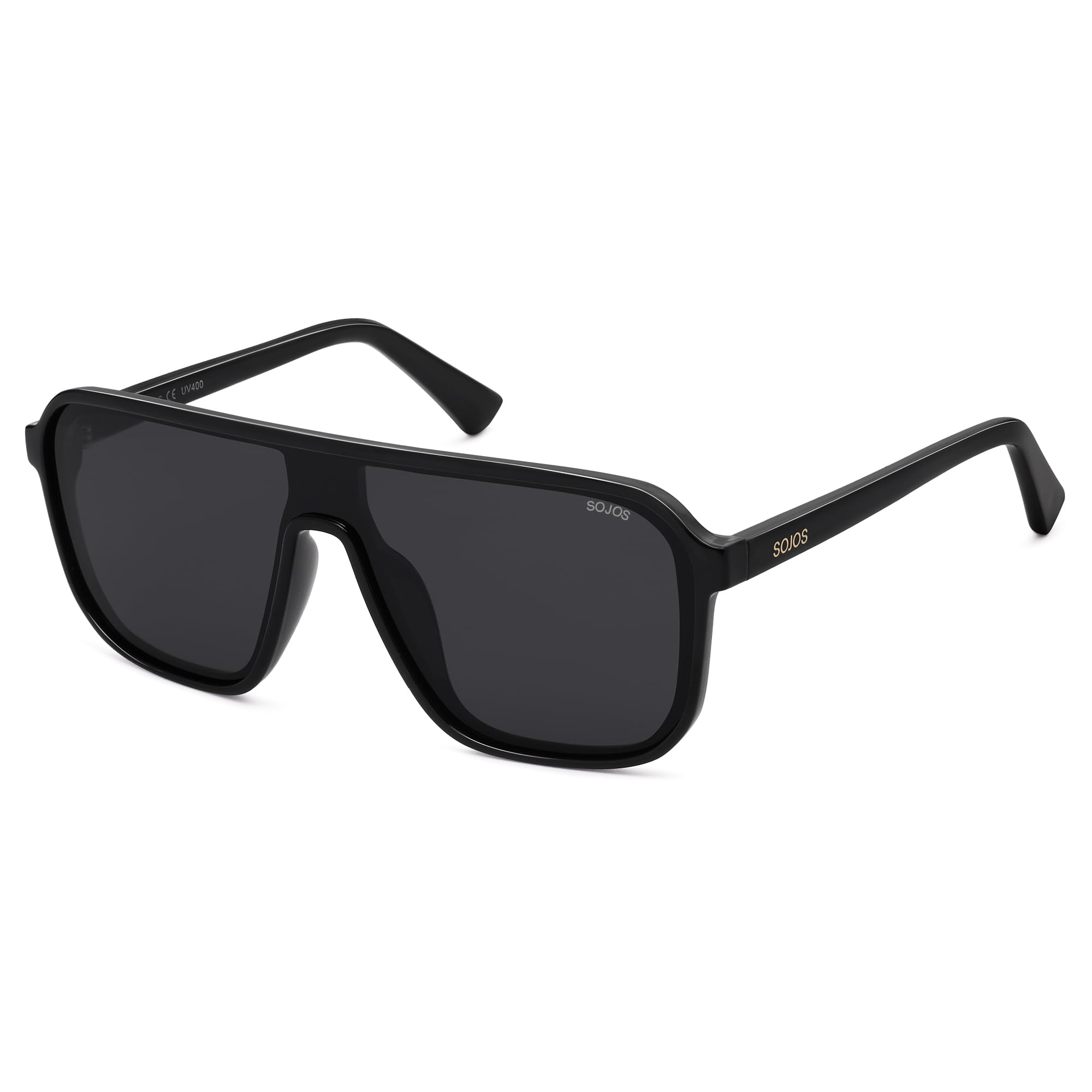SOJOS Polarized Sunglasses for Men Women Modern Square Sun Glasses TR90 Trendy Shades UV400 Protection SJ2644 - Image 4