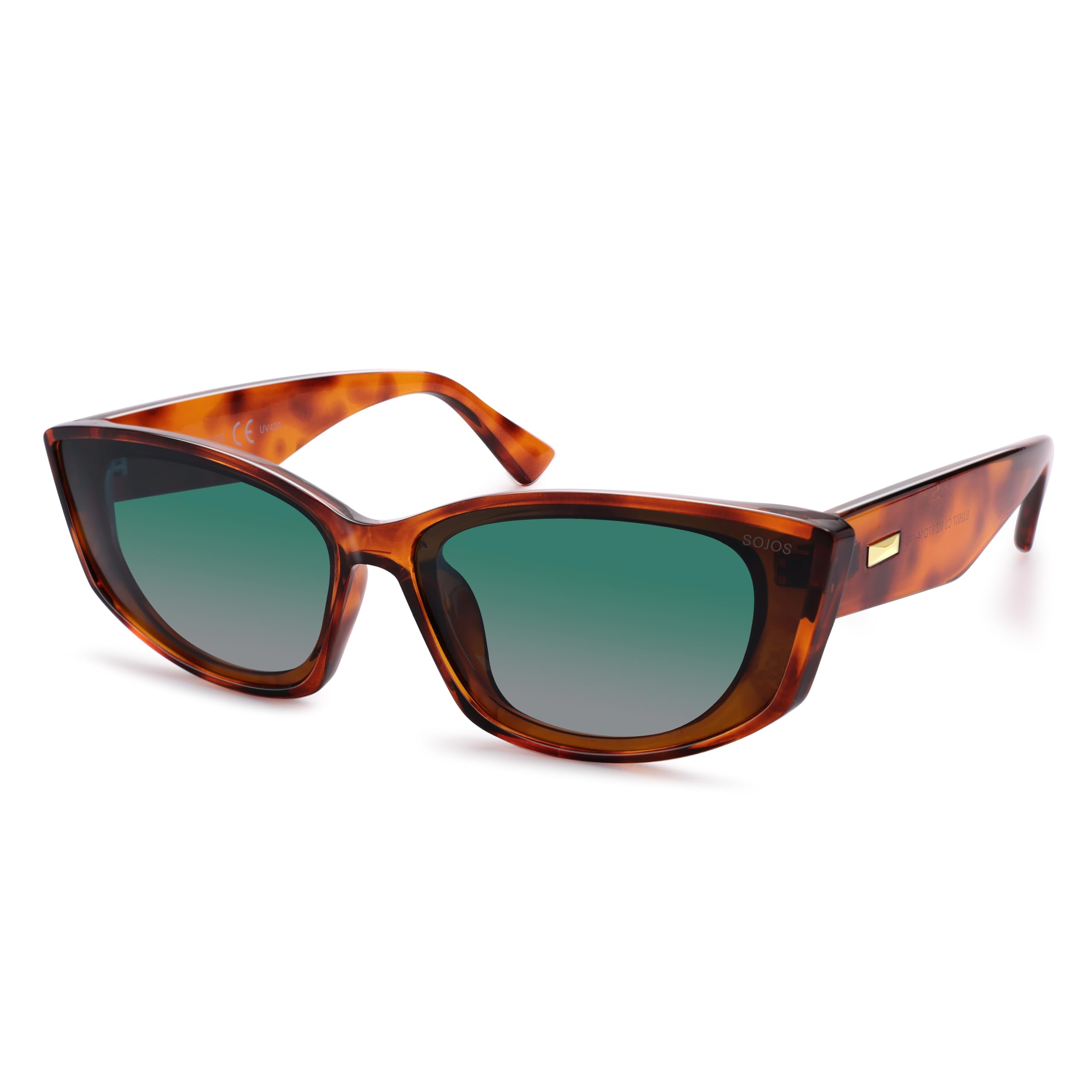 SOJOS Retro Cat Eye Polarized Sunglasses for Women Designer Inspired Sunnies UV400 Protection SJ2607 - Image 3
