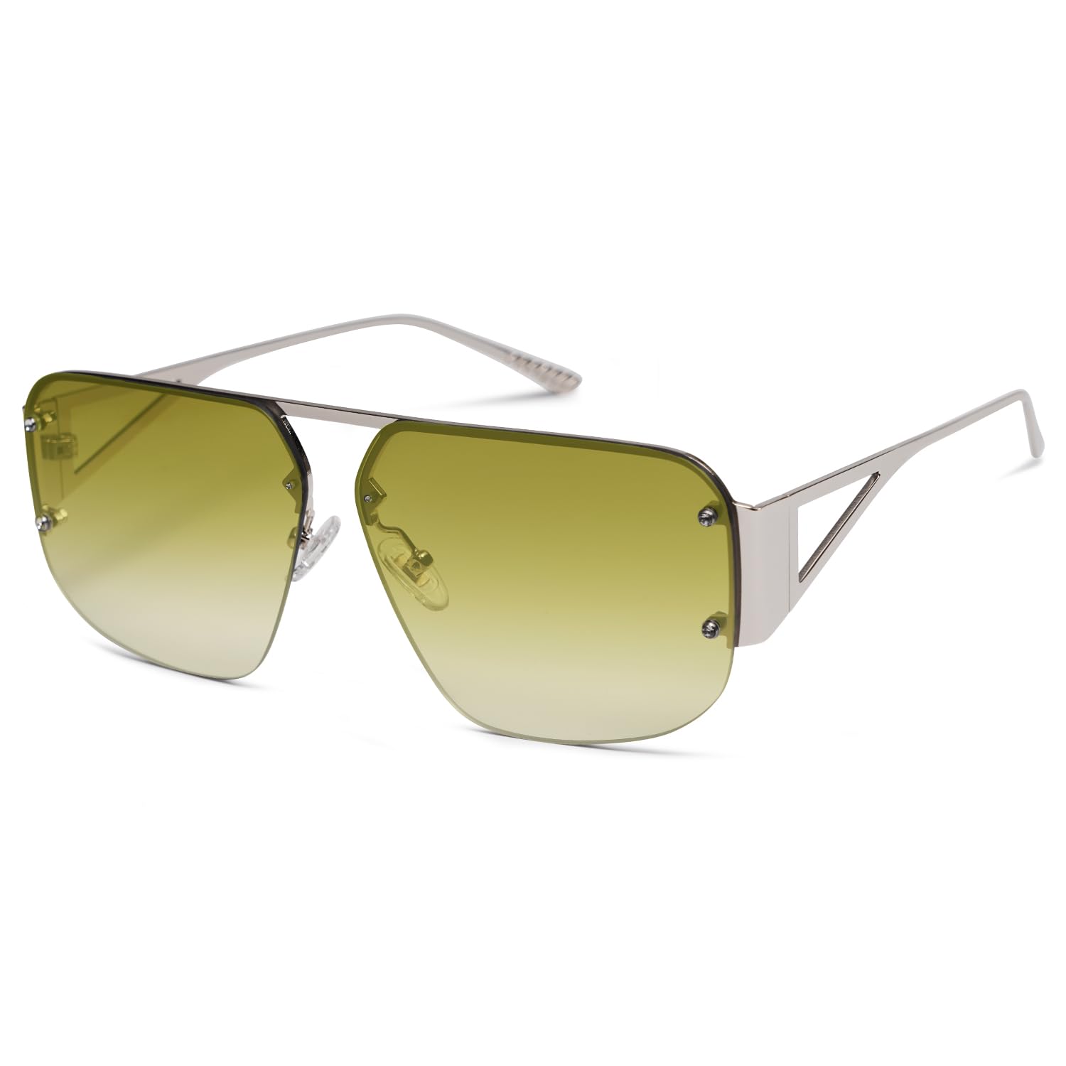 SOJOS Trendy Aviator Sunglasses Mens Womens Retro Metal Rimless Frame Shades Lentes De Sol Para Mujer SJ1192 - Image 3
