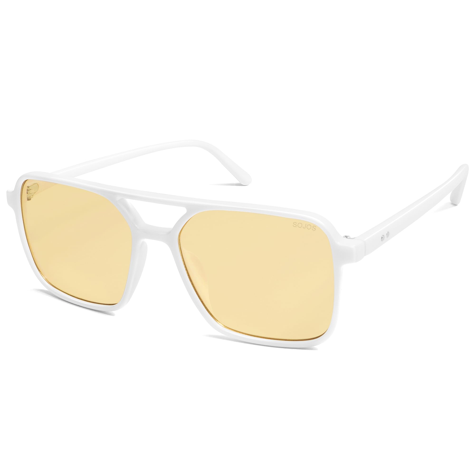SOJOS Trendy Vintage Aviator Square Sunglasses For Womens Mens Retro 70s UV400 Women Sun Glasses SJ2327 - Image 3