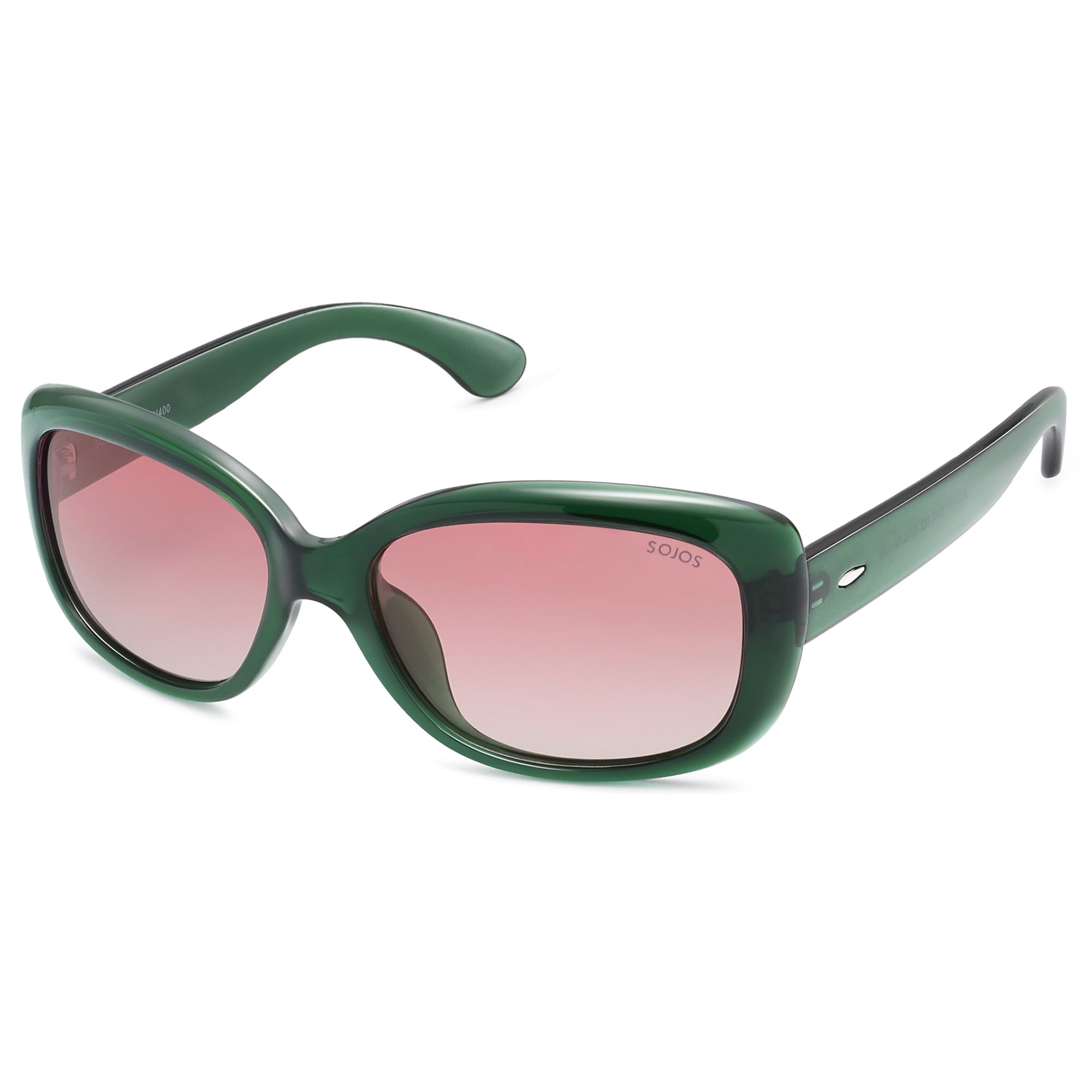 SOJOS Vintage Square Sunglasses for Women Polarized UV Protection Havana Frame SJ2111 - Image 2